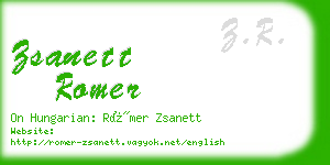 zsanett romer business card